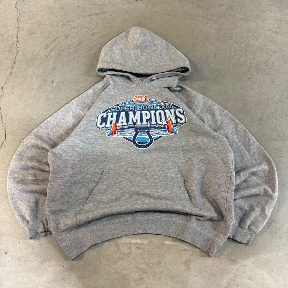 2000s y2k indianapolis colts super bowl hoodie sweatshirt